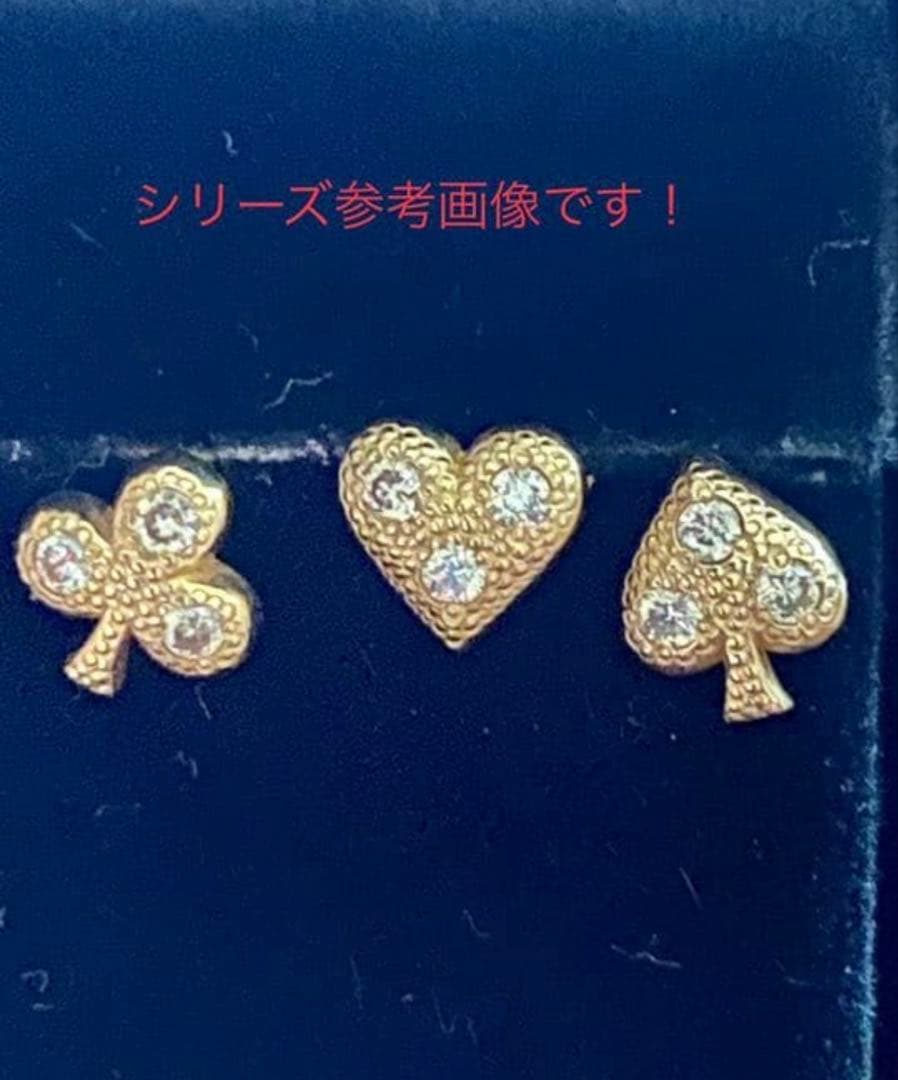 クアラントット quarant‘otto スペード ピアス　k18 ダイヤモンド