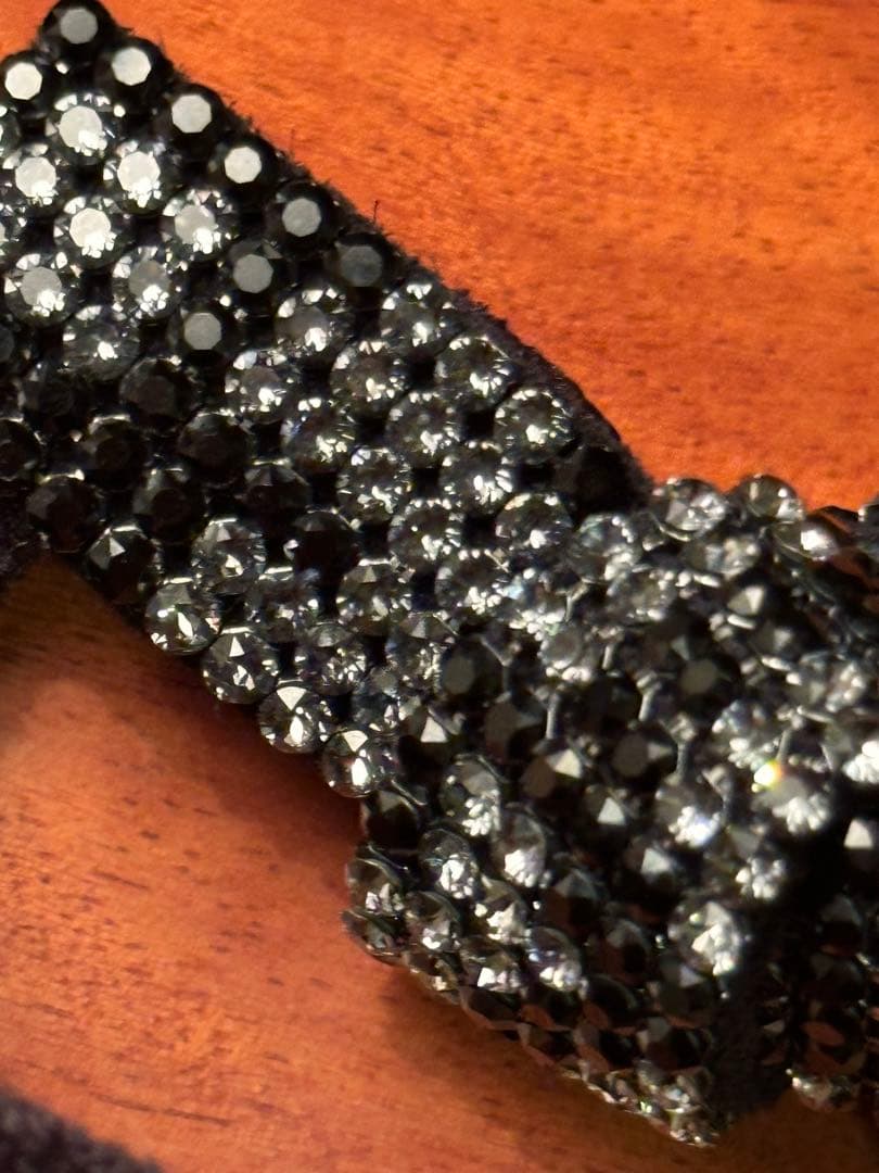 ACCA アッカ￼￼黒リボンスワロスキージェムヘアゴム