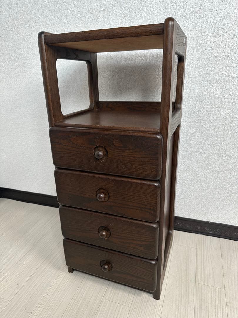 maruni マルニ木工 電話台 花台 キャビネット 4段 カントリー ※i4