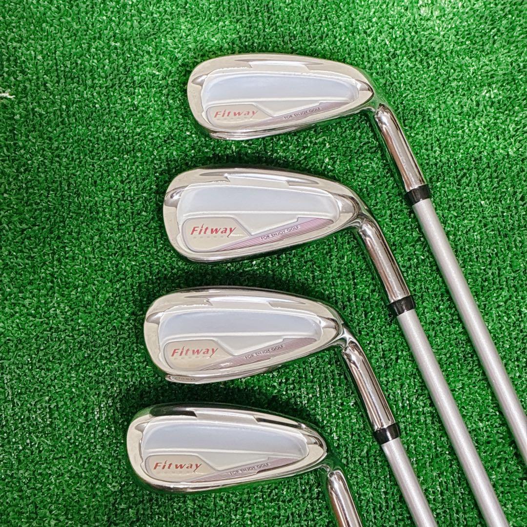 初心者向　Fitway レディースセット　7本 キャディバッグ付 すぐ始められる