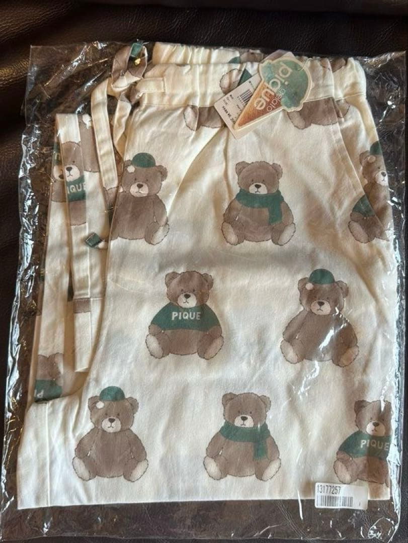 【新品未開封】ジェラートピケ　クマ柄　パジャマ　 上下セット