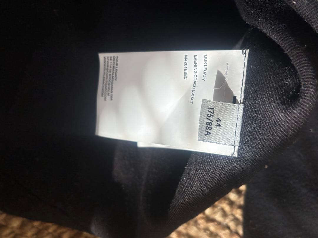 ジャケット・アウター our legacy EVENING COACH JACKET25aw