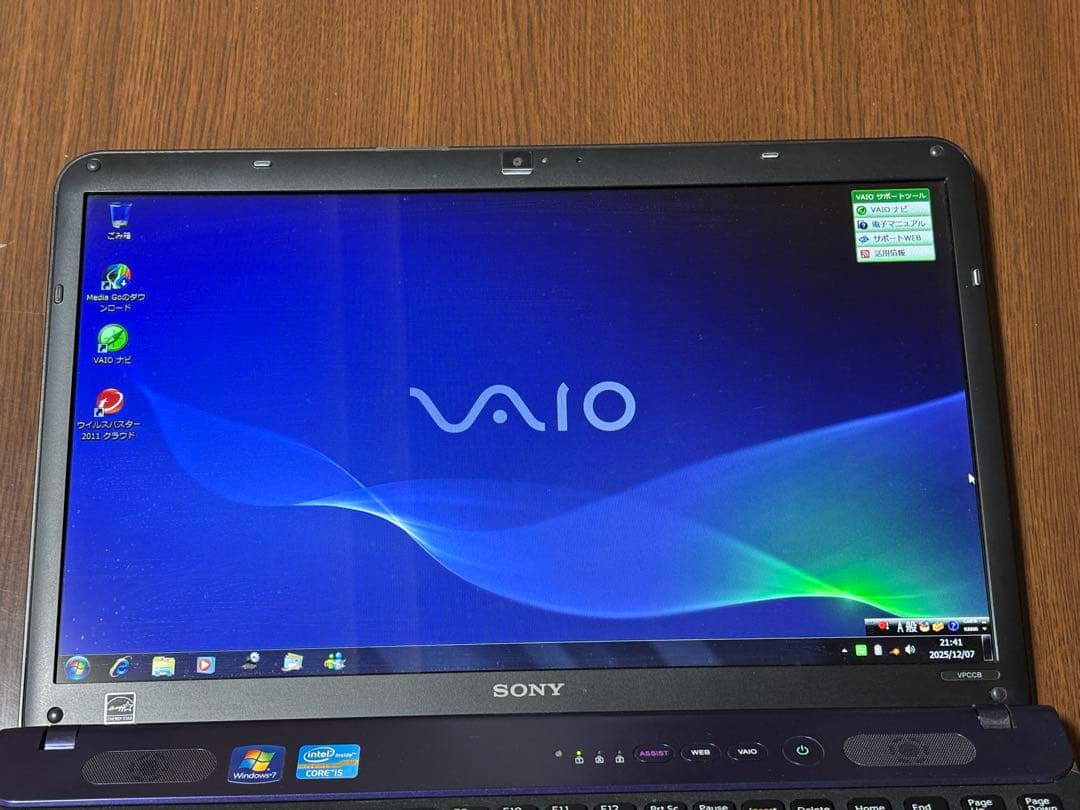 SONY VAIO VPCCB28FJ￼ 動作確認済み 傷あり Win7