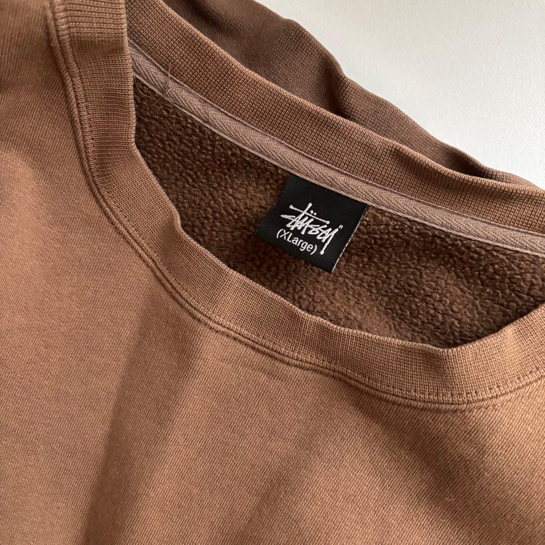 STUSSY ステューシー　スウェット　ブラウン　XL