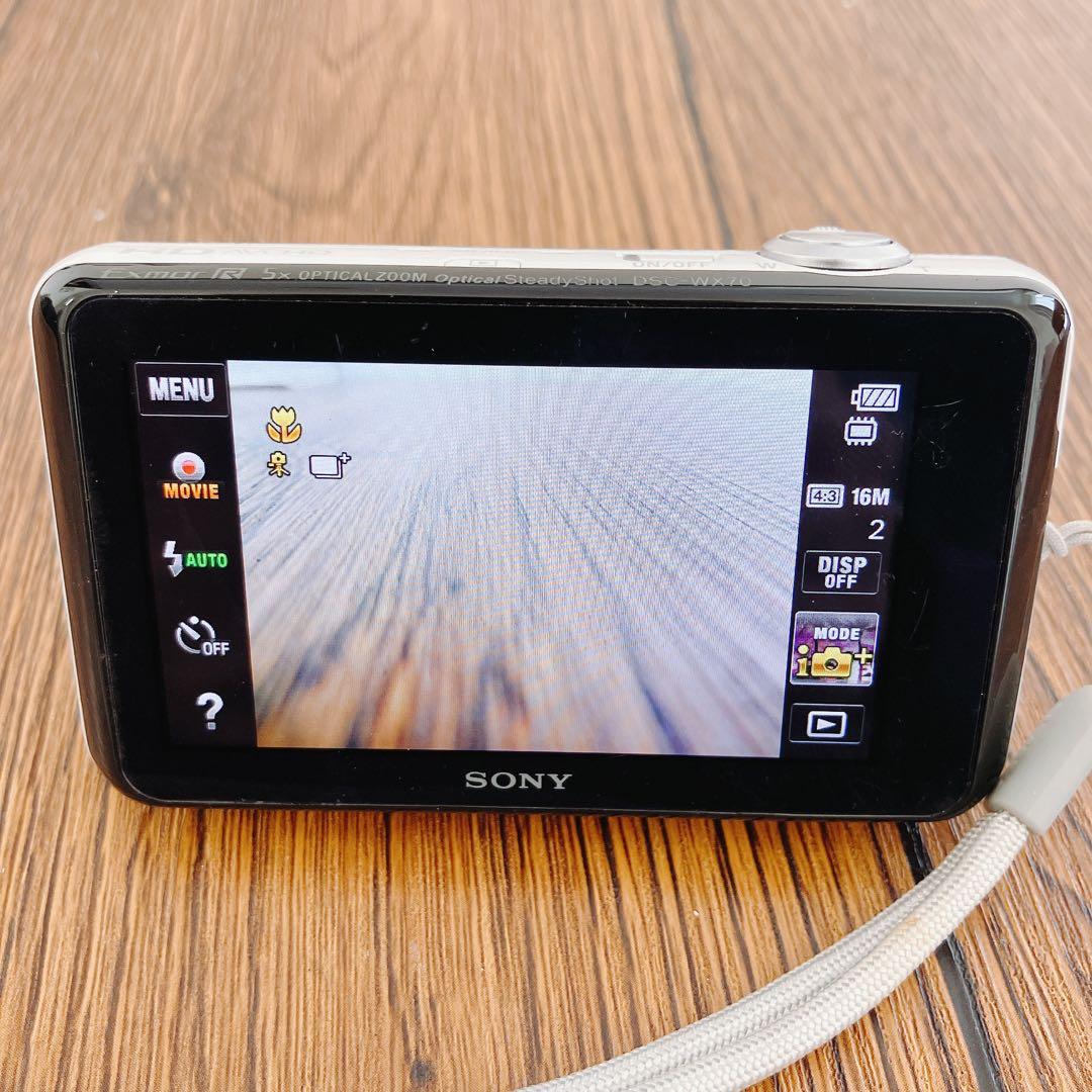 SONY Cyber-shot DSC-WX70 デジタルカメラ　ホワイト