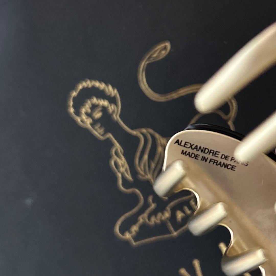 新品 アレクサンドルドゥパリ カメリア ヴァンドームクリップ 7.5㎝