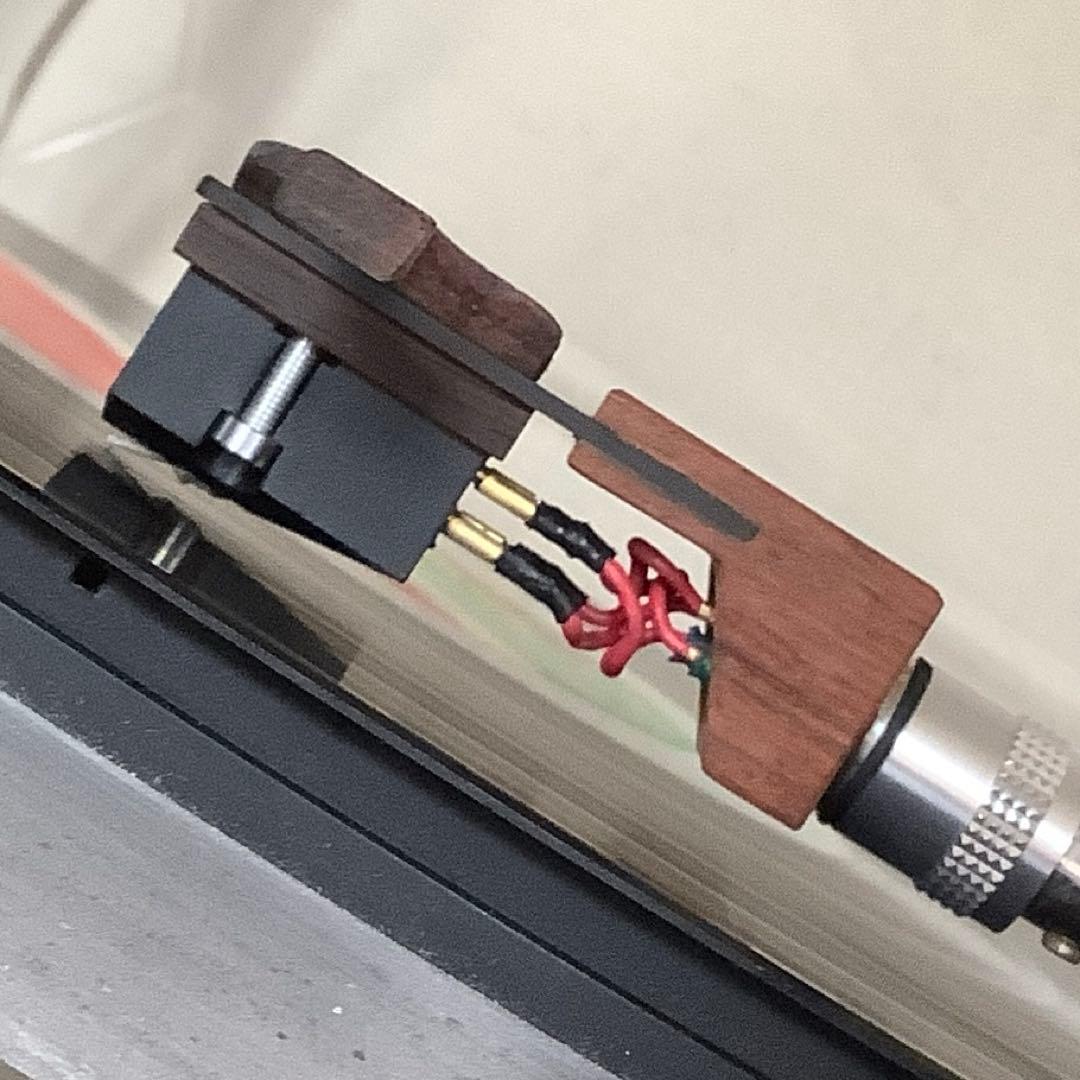 レコード関連機器、備長炭➕紫檀のヘッドシェル、黒檀の指掛け2本(約9g)