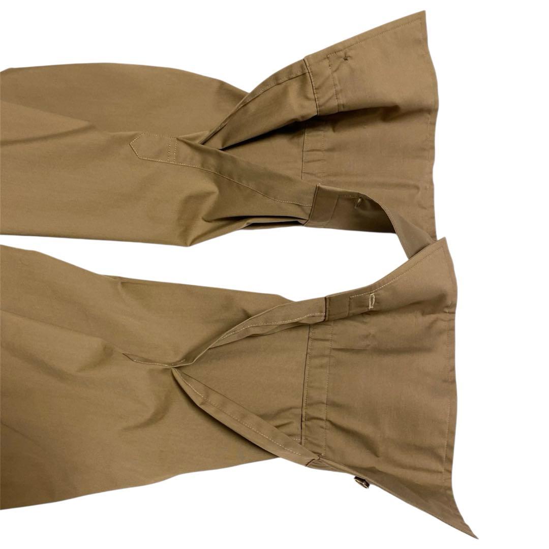 美品 スピックアンドスパンCO/PEヘムギャザーシャツ ゆったり ベージュ