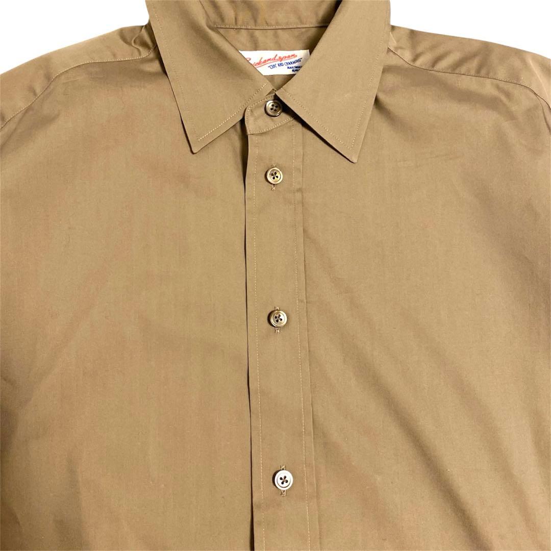 美品 スピックアンドスパンCO/PEヘムギャザーシャツ ゆったり ベージュ