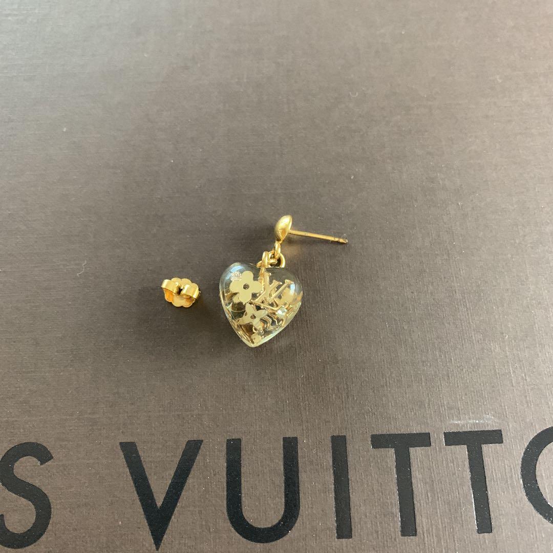 【片方】LOUIS VUITTON アンクルージョン　クリア　ピアス