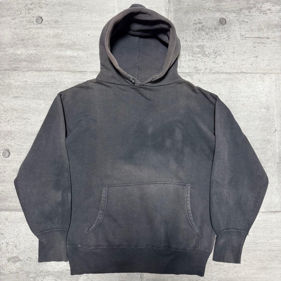 70s vintage ヴィンテージスウェット ブラック フェード L スミクロ