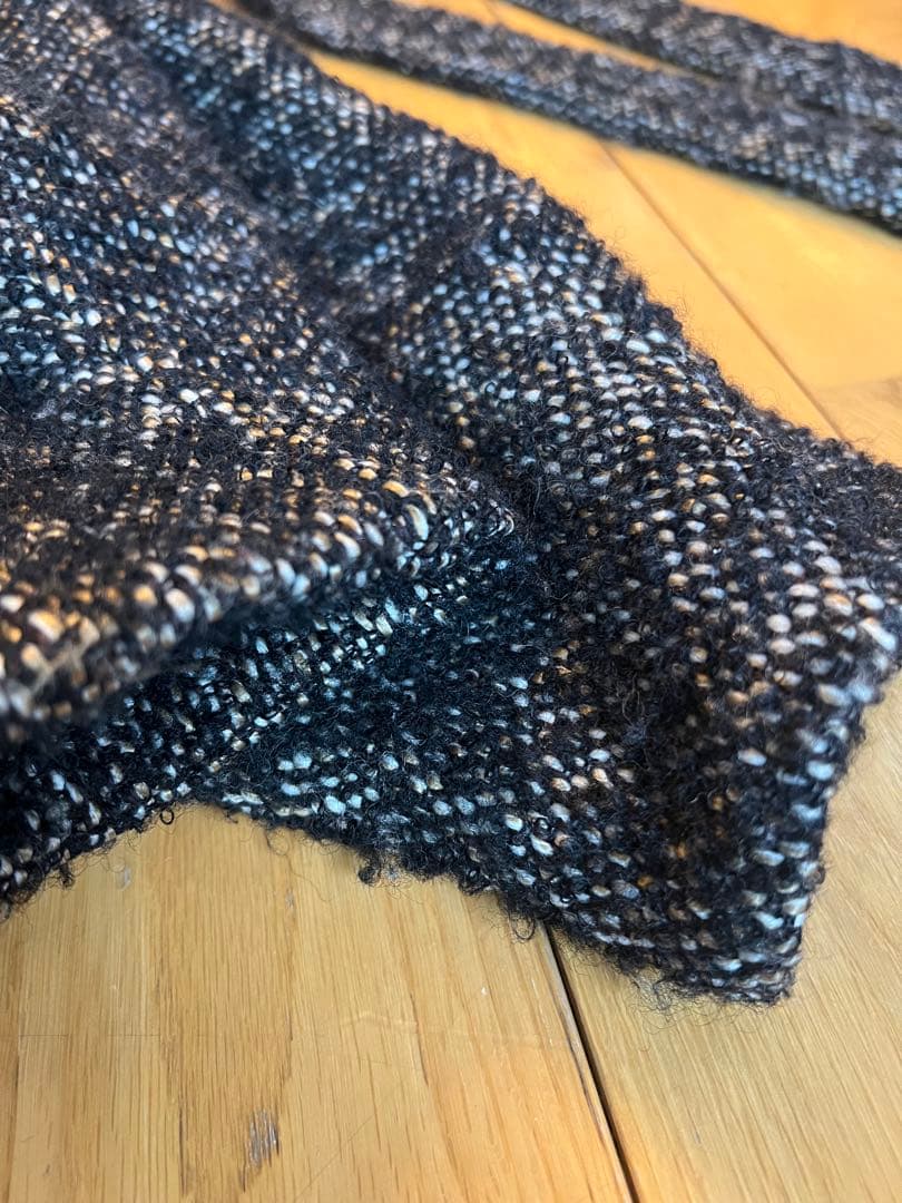 MIX LOOP TWEED BOX COAT BLACK サイズ1