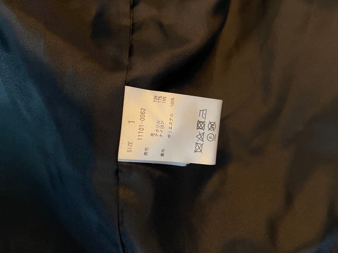 MIX LOOP TWEED BOX COAT BLACK サイズ1