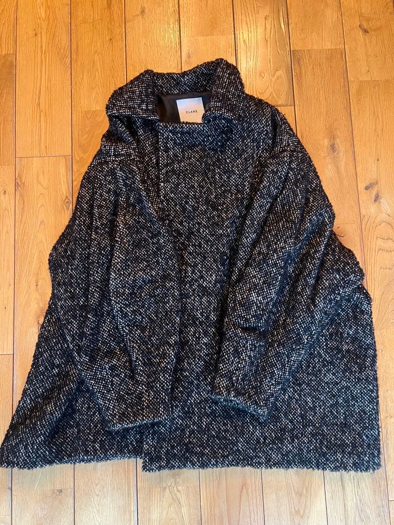 MIX LOOP TWEED BOX COAT BLACK サイズ1