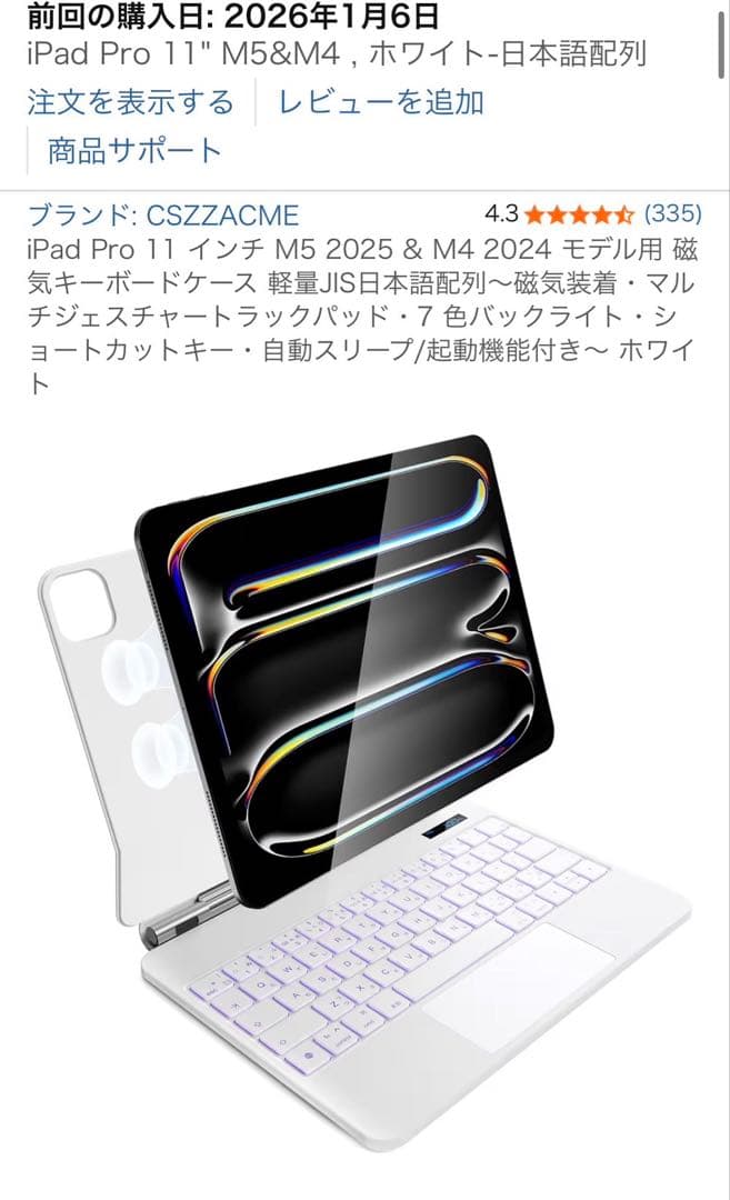 iPadPro 11インチ M5 256GB