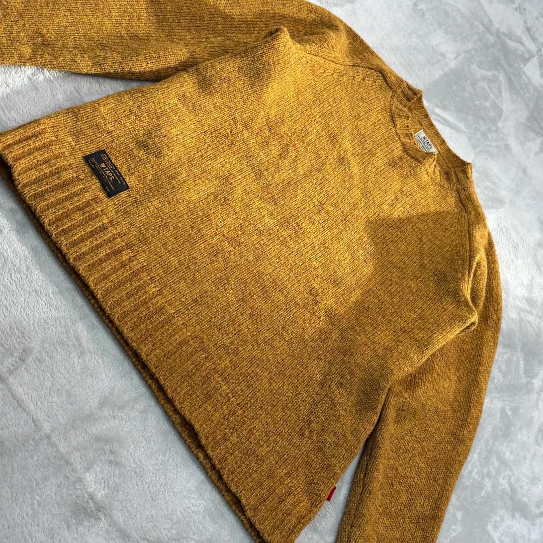 美品 ダブルタップス 14AW クルーネックニット セーター ウール サイズM