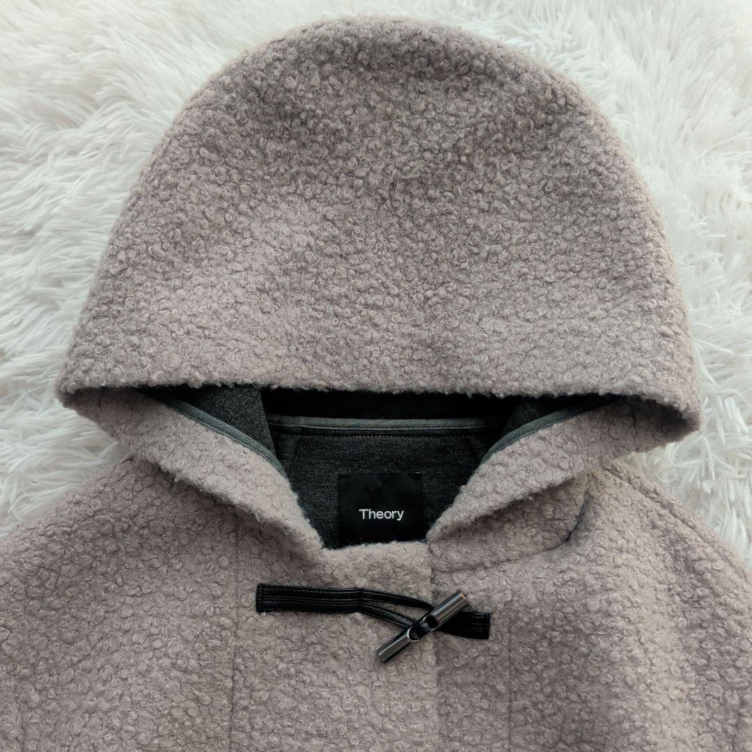 現行 Theory Dawson Faux ダッフルコート ミドル丈 グレー S