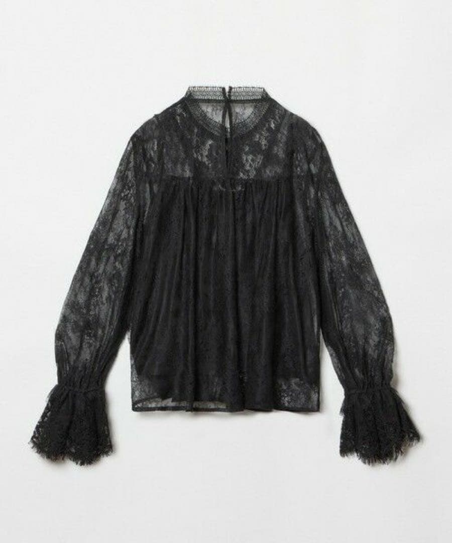 新品未使用　アルアバイル　レースBOHOブラウス　ブラック　ルルウィルビー