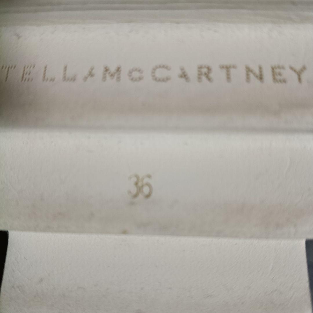 ステラマッカートニー エリス ブラックレザー 厚底レースアップシューズ 36