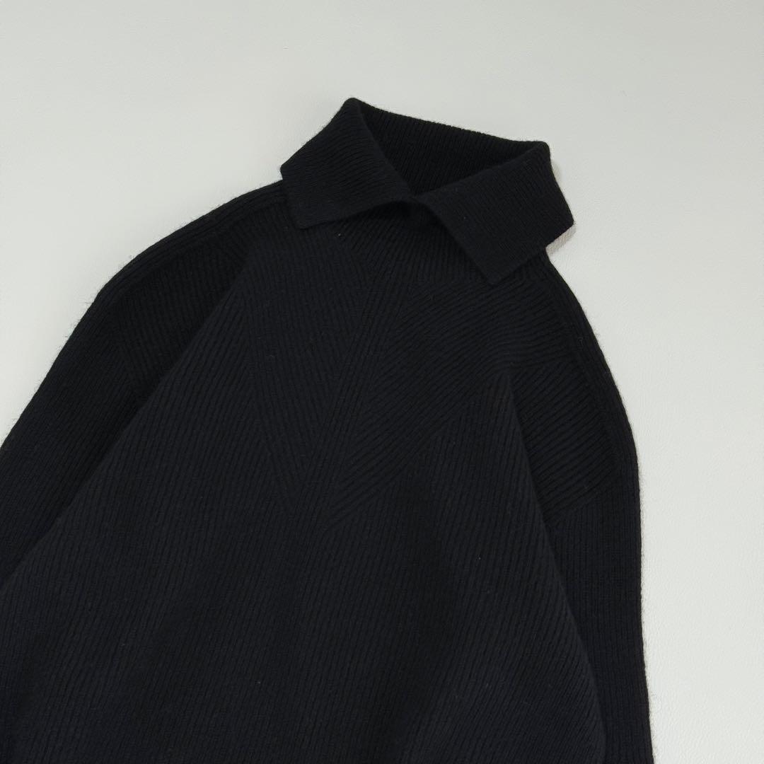 セオリー　タートルネック　リブニット　プルオーバー　カシミヤ混