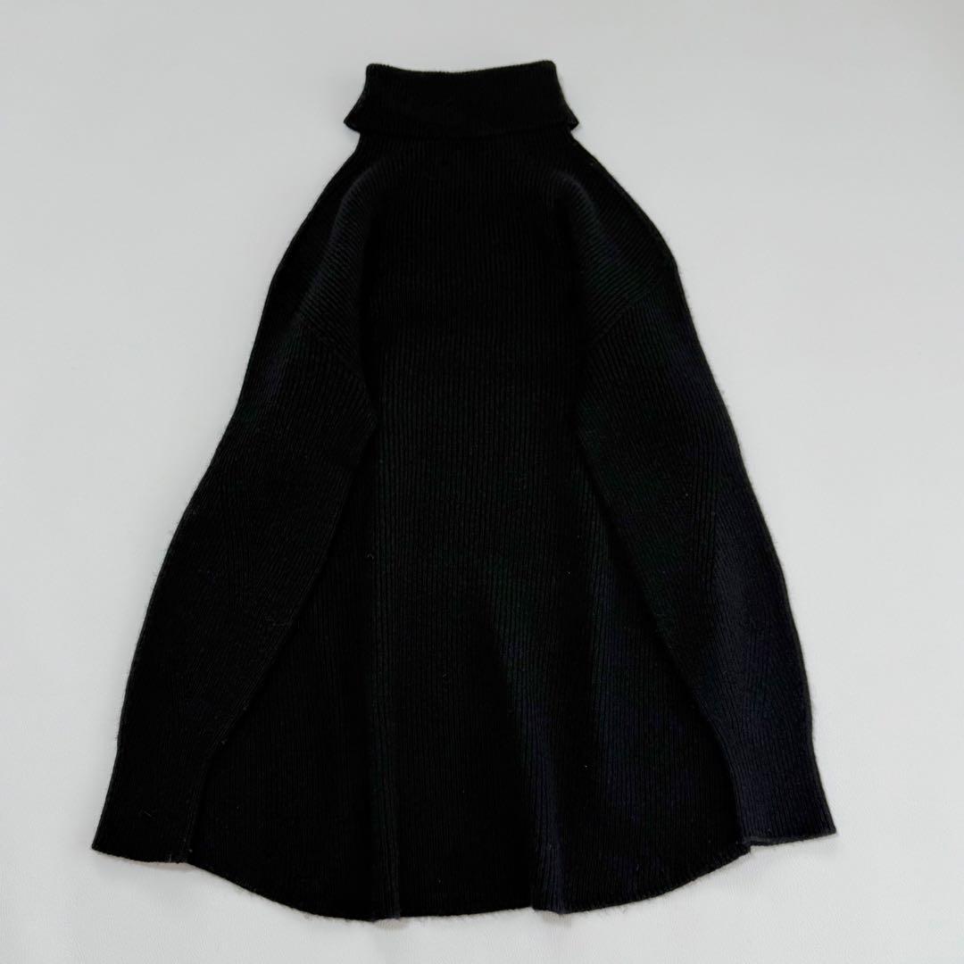 セオリー　タートルネック　リブニット　プルオーバー　カシミヤ混