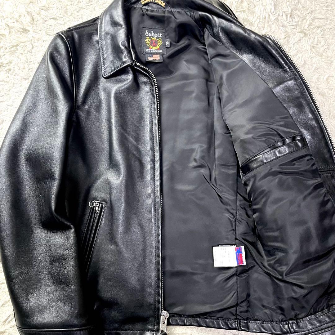 美品/現行✨ショット シングルライダース レザージャケット 103us 36