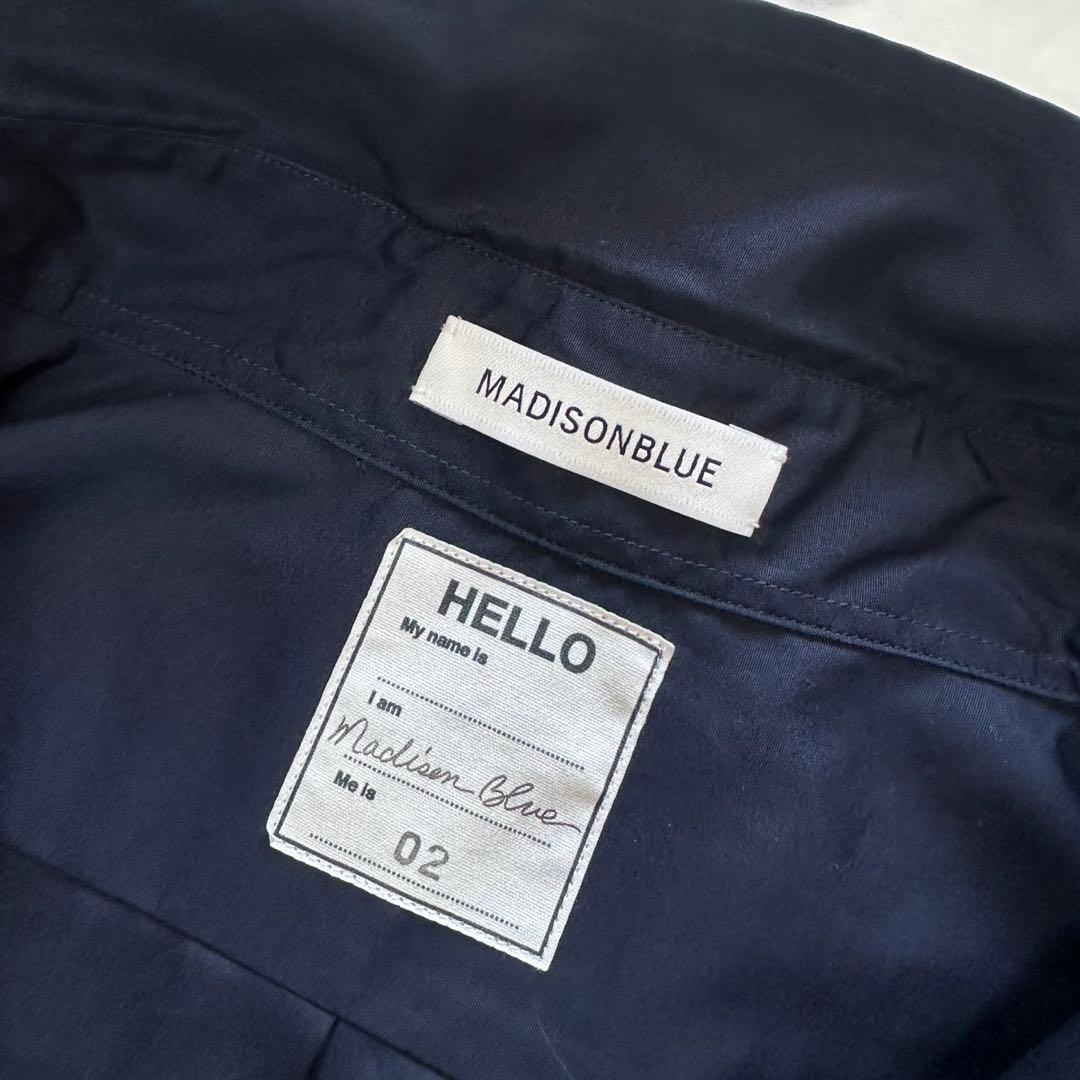新品タグ付✨MADISONBLUE マダムシャツ navy 02