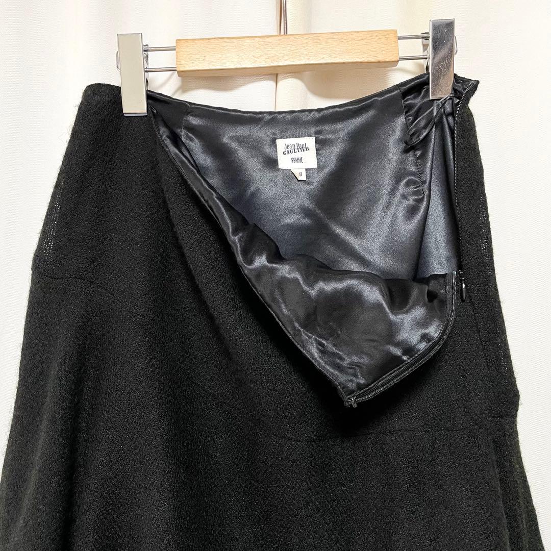 ゴルチエ☆シンメトリー切り替えフレアスカート38