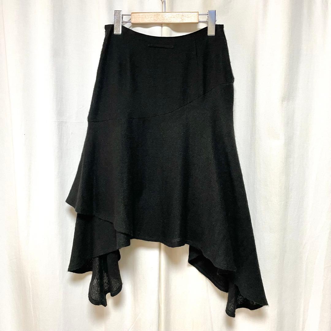 ゴルチエ☆シンメトリー切り替えフレアスカート38