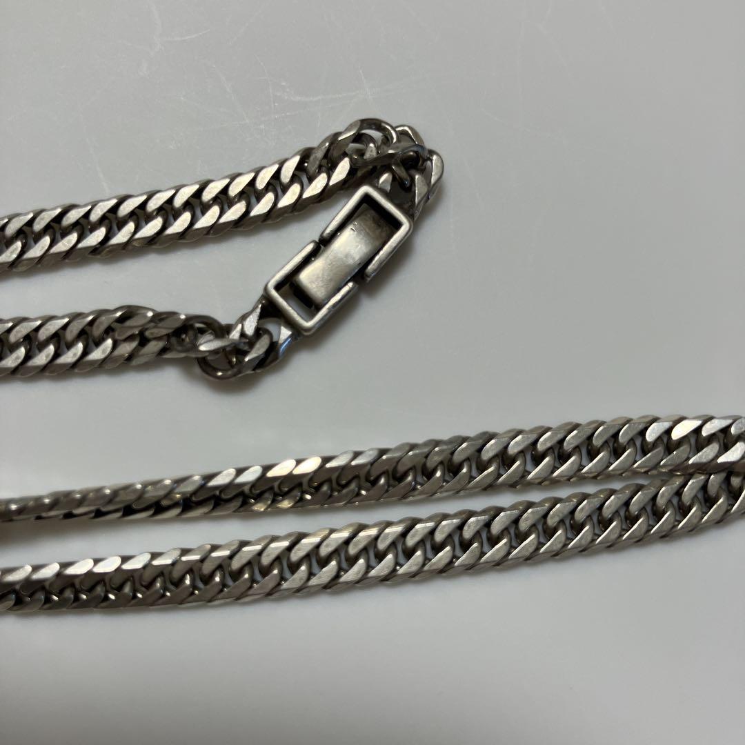 シルバー925 喜平 チェーンネックレス 6面ダブル