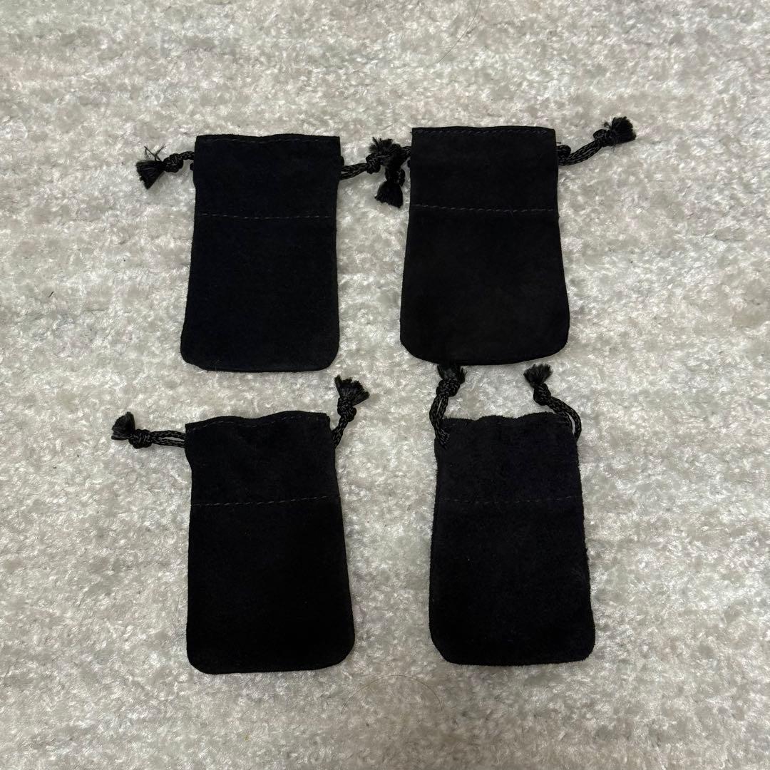 クロムハーツ 革袋 レザーポーチ 巾着 保存袋 6枚 サイズ小×4 中×2