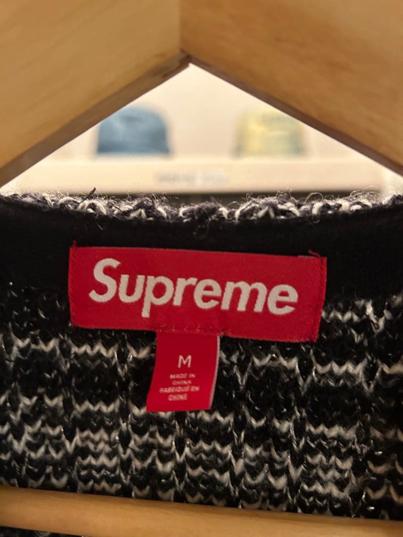 Supreme Speckled Zip Up Sweater Vest 黒M