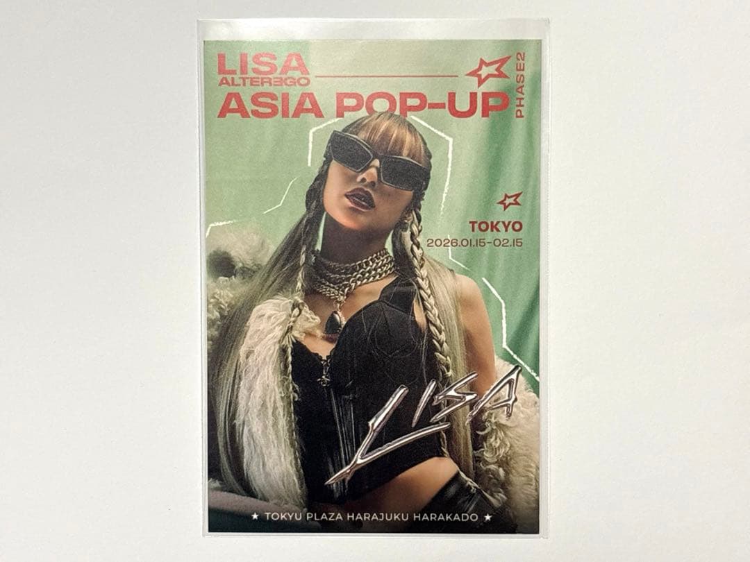 LISA POP-UP トレカ BLACKPINK ポストカード