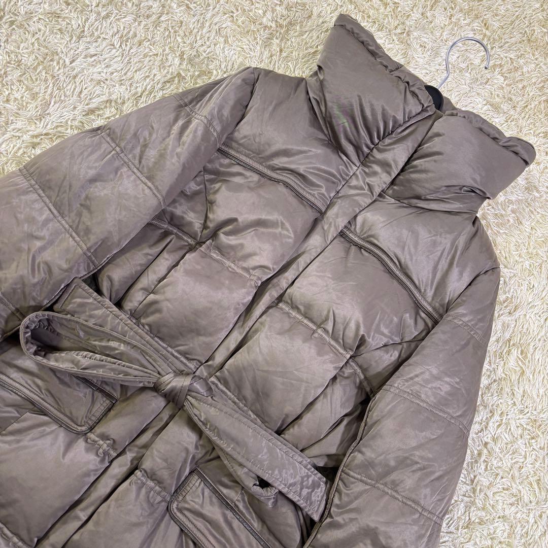 23区　大きいサイズ　ベルト　ハイネック　ダウンコート　ジャンパー　46