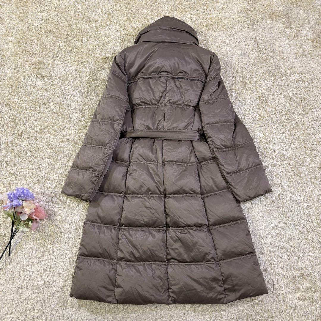 23区　大きいサイズ　ベルト　ハイネック　ダウンコート　ジャンパー　46