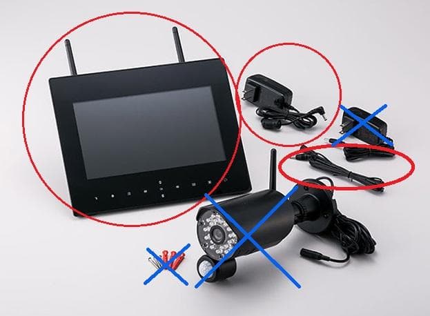 ■日本セキリティー機器製らくらくeye cam_NS-9015WMS用モニター