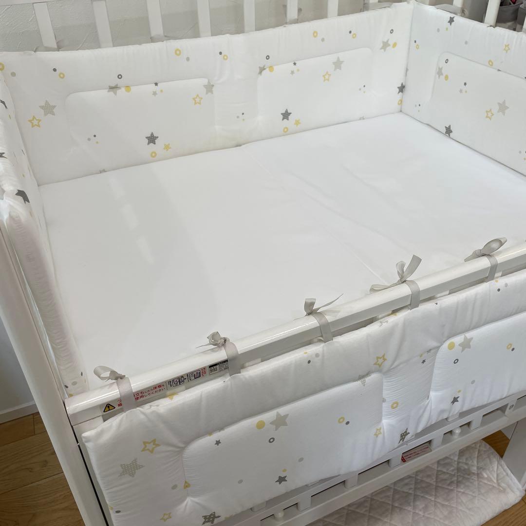 カトージ　ミニベビーベッド　ハイポジション(アーチ)