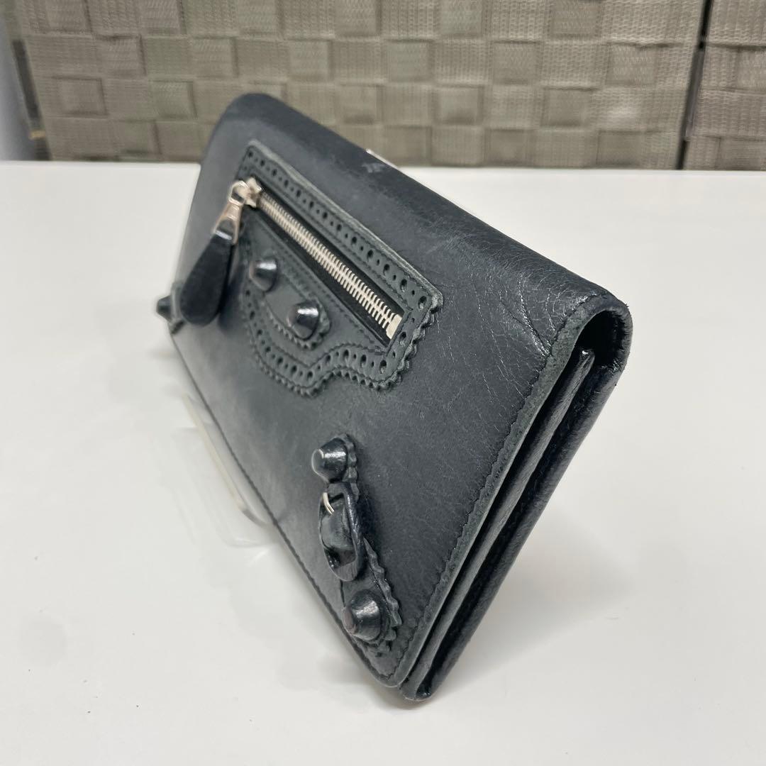 の*の様 BALENCIAGA シティ　レザー 長財布