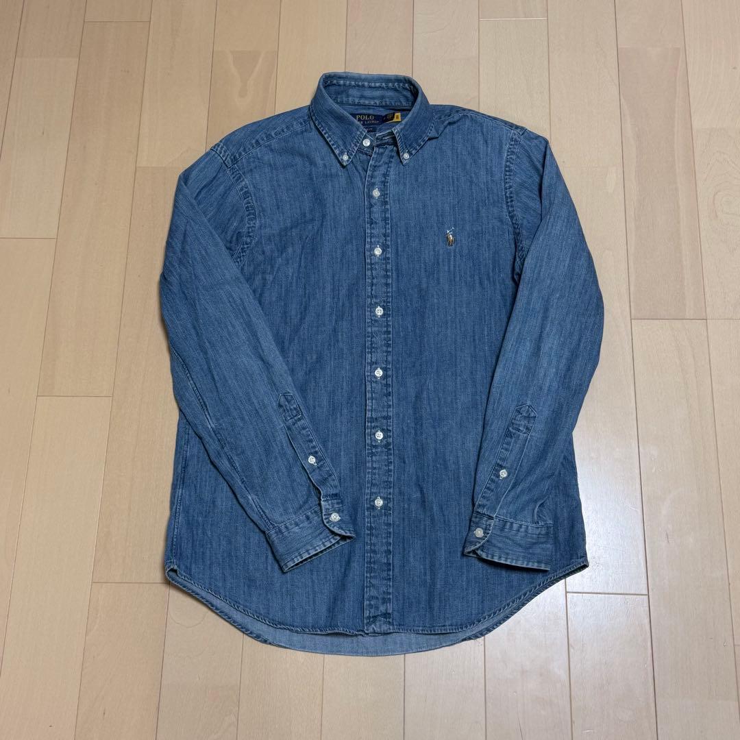 【新品同様】山P着用 ラルフローレン デニムシャツ クラシックフィット M