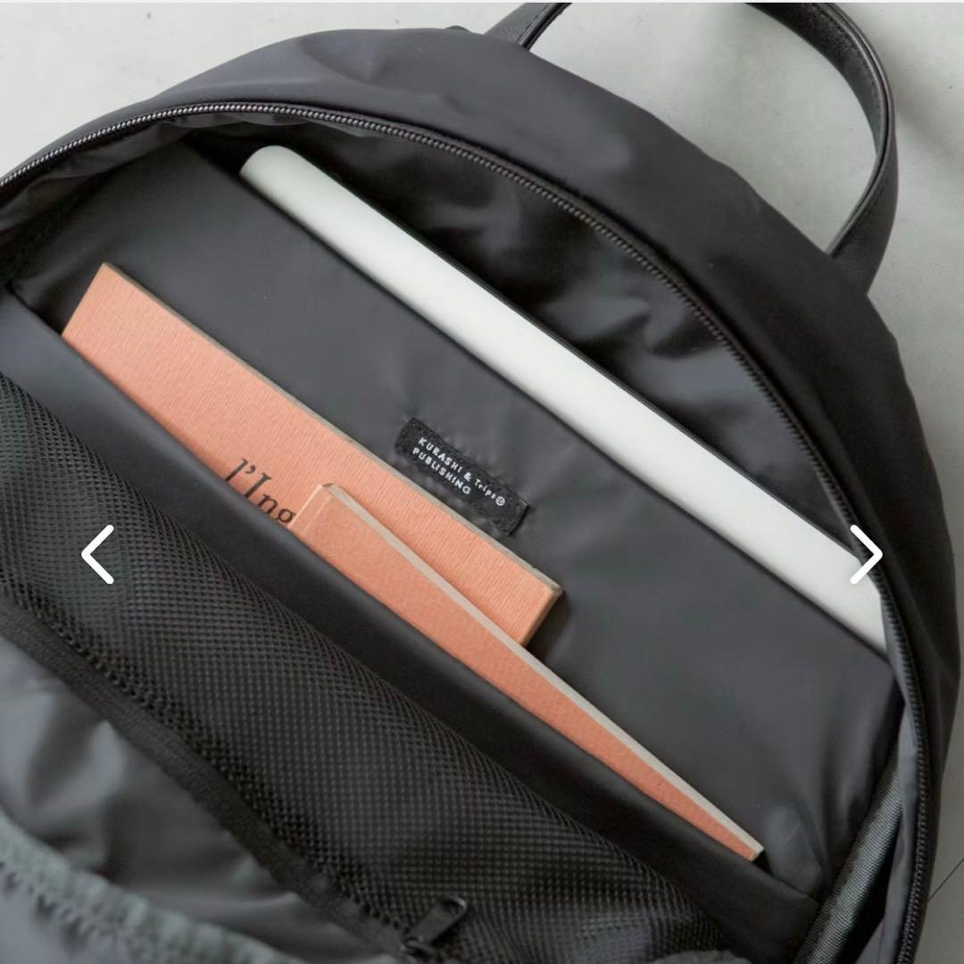 良好　完売品　クラシ&トリップ　黒 シンプル バック　リュック　レザー　ナイロン