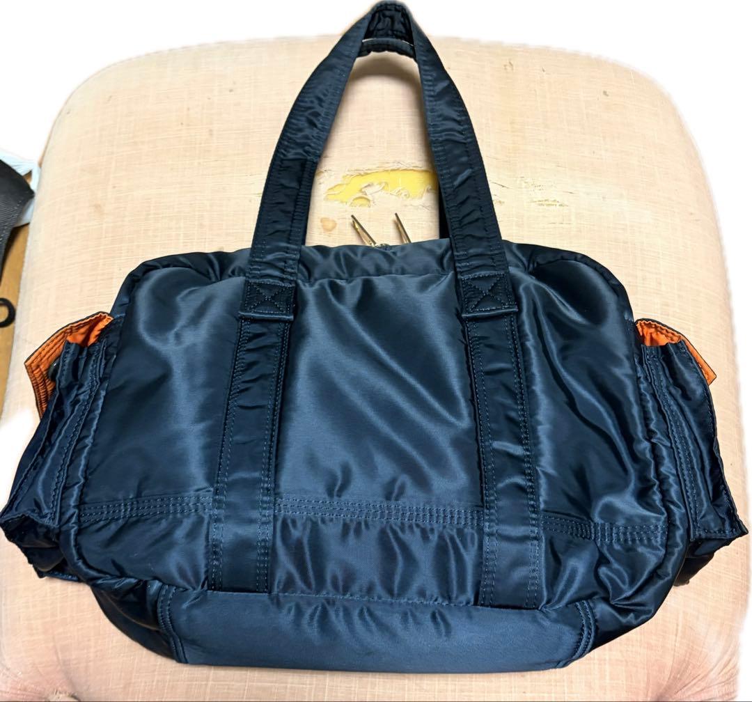 激美品　ポーター　タンカー　アイアンブルー　ボストン　トート　バッグ　ネイビー