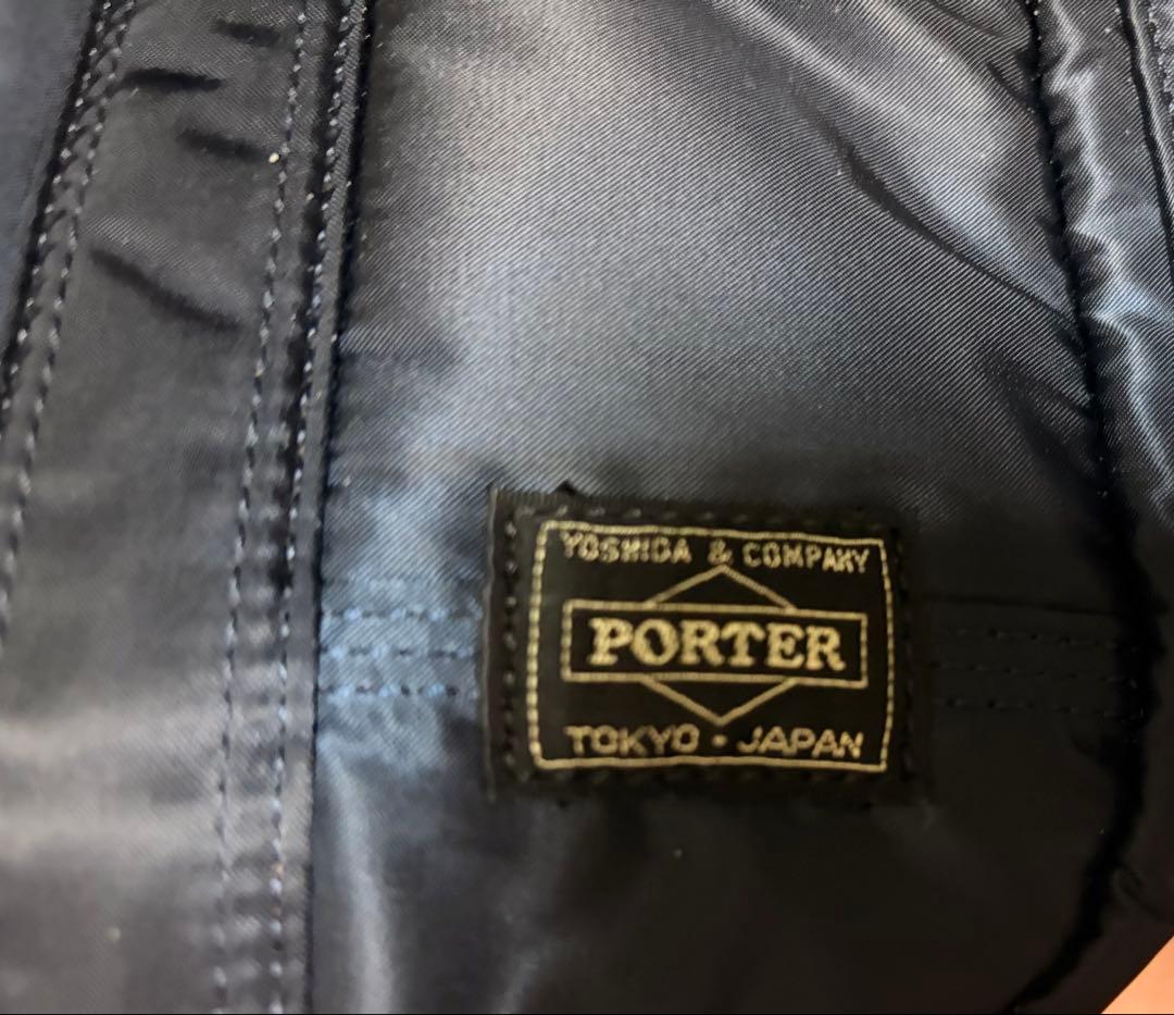 激美品　ポーター　タンカー　アイアンブルー　ボストン　トート　バッグ　ネイビー