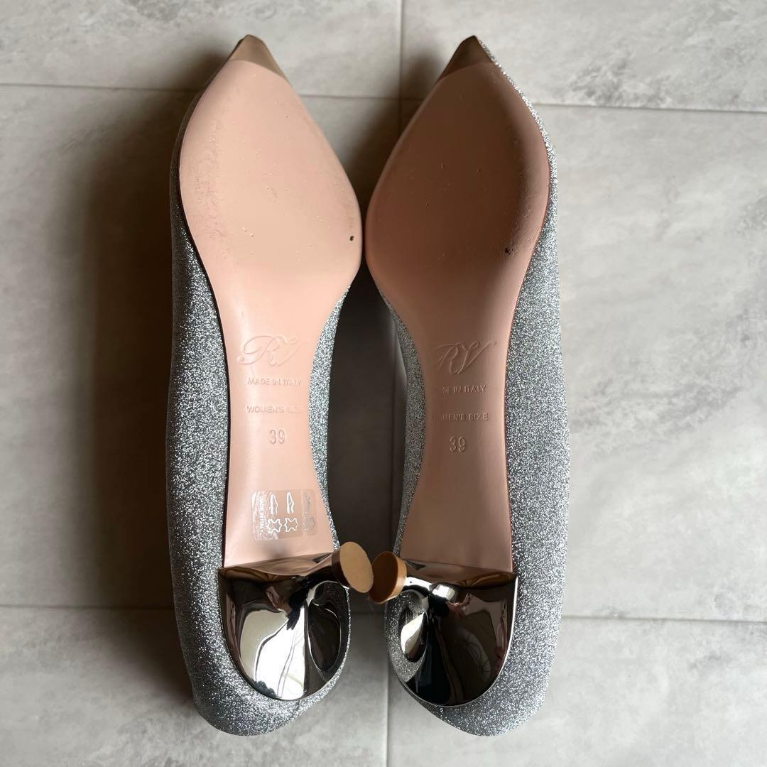 美品♡ロジェヴィヴィエ アイラブヴィヴィエ グリッター パンプス シルバー 39