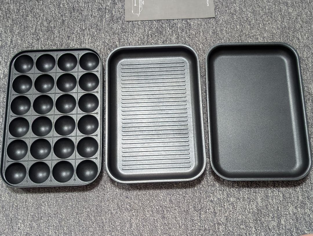 BRUNO　コンパクトホットプレート　3種プレート　セラミックコート鍋付