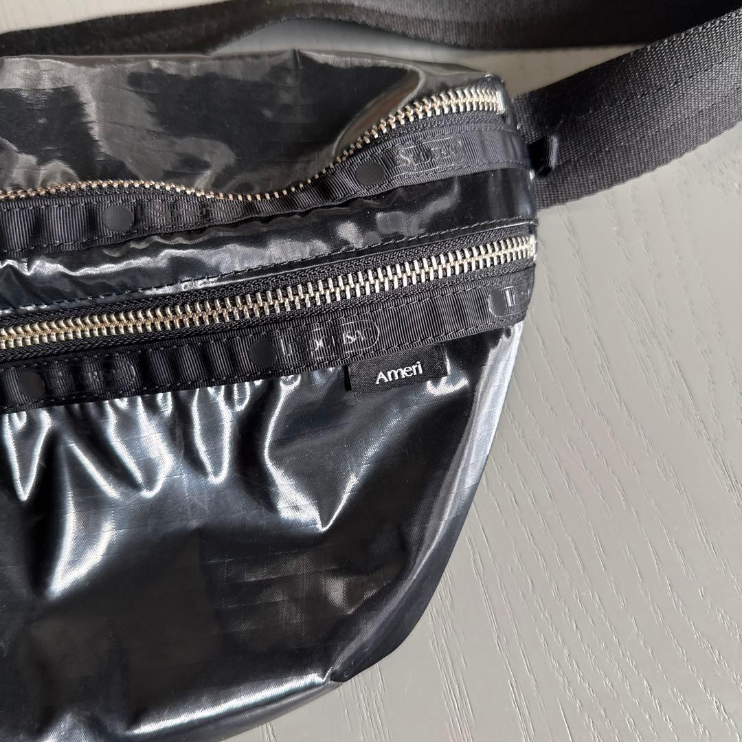 レスポ アメリ　DX BELT BAG W / CHRM ブラック