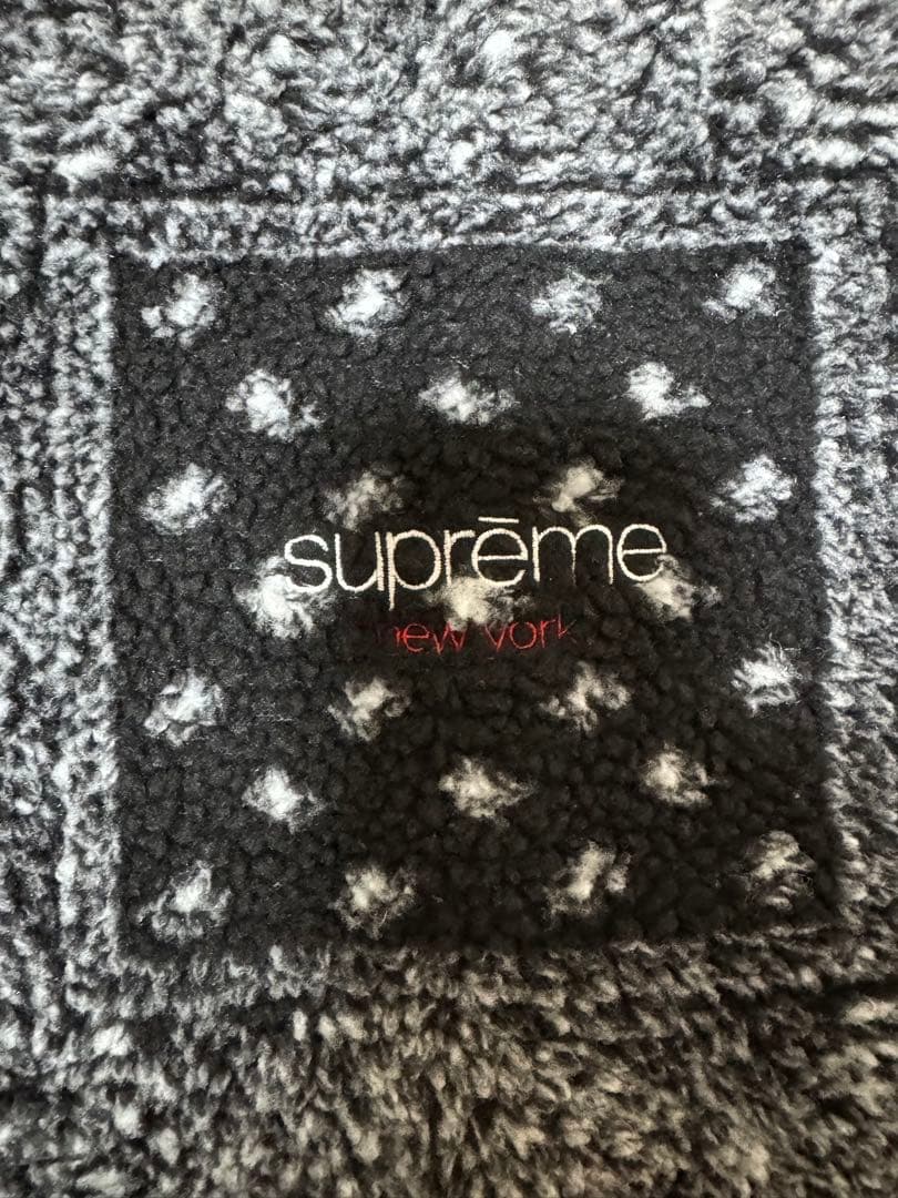 小物 Supreme Bandana Fleece Neck Gaiter Black