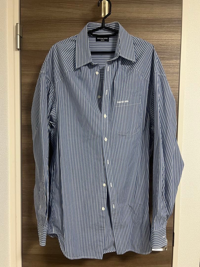 トップス BALENCIAGA oversized stripe shirt xxs