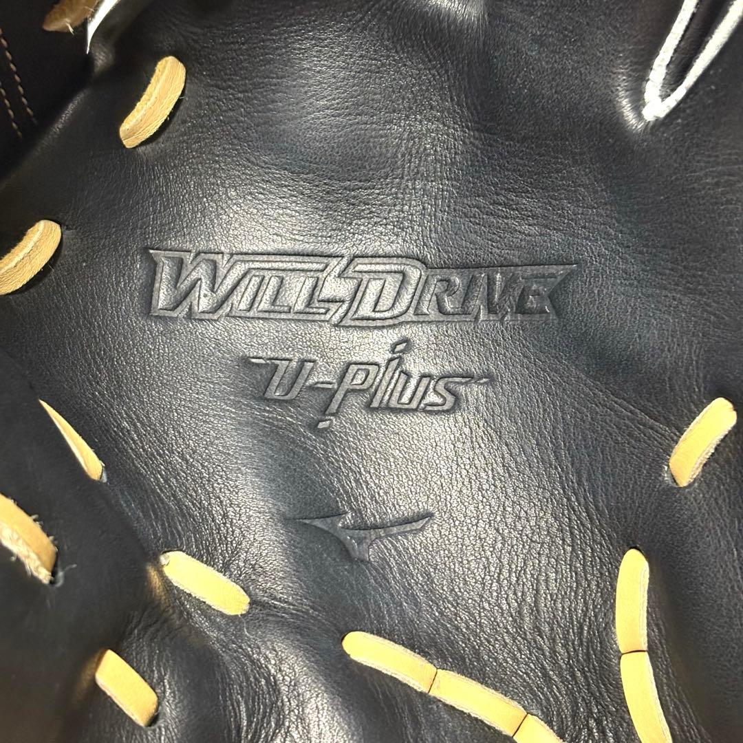 【美品】MIZUNO WILLDRIVE RED U-Plus 軟式 グローブ