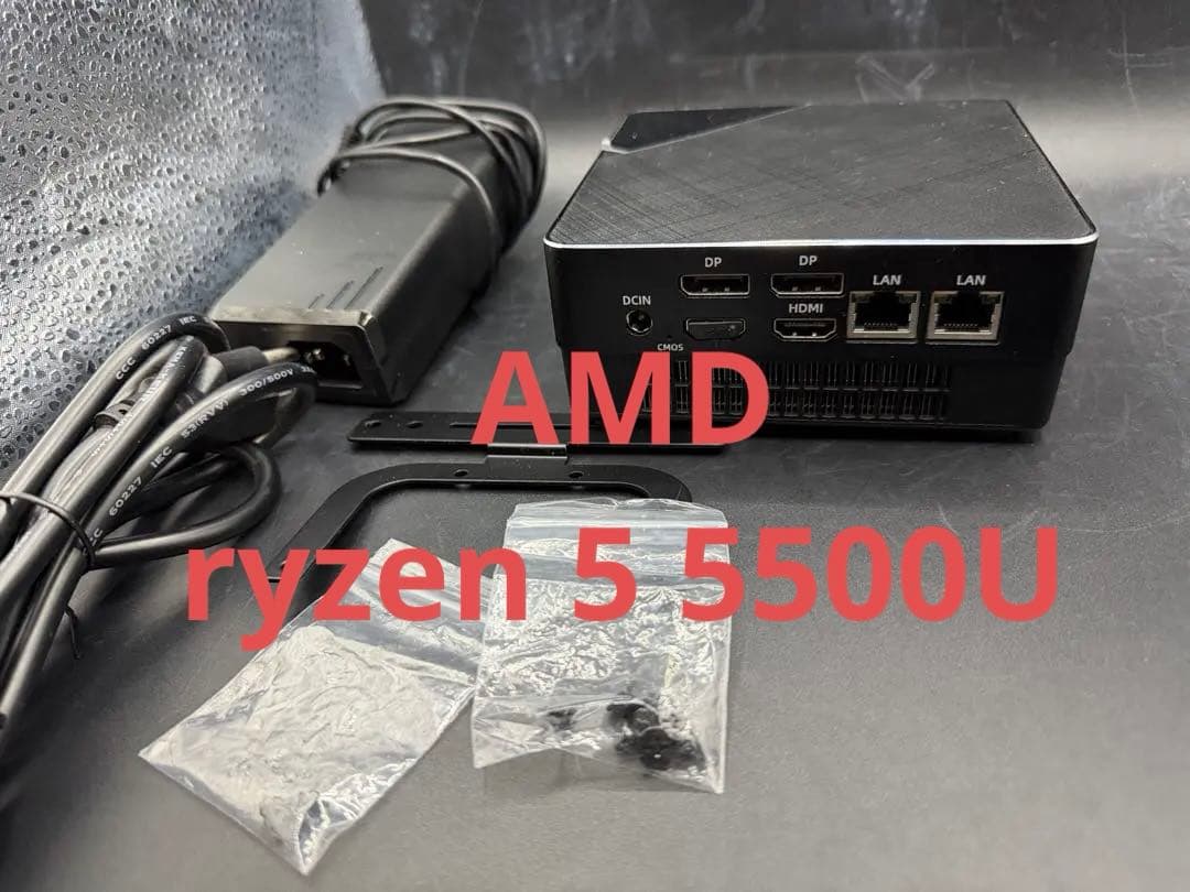 送料無料★mini PC AMD ryzen 5500U ミニPC