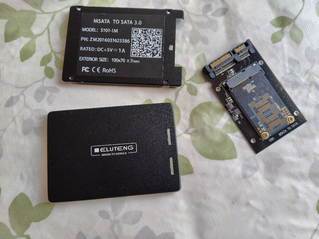 Winten mSATA SSD 1TB 2.5inケース付